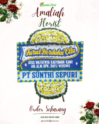 Papan Bunga Duka di Dwi Kora